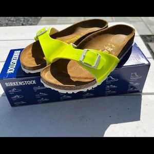 Birkenstock Size 6/36 Madrid Neon Yellow